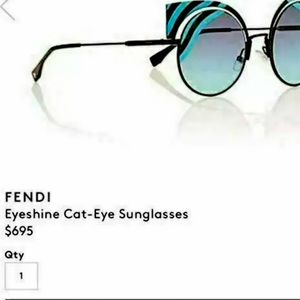Fendi blue ladies sunglasses size : 53-22-135